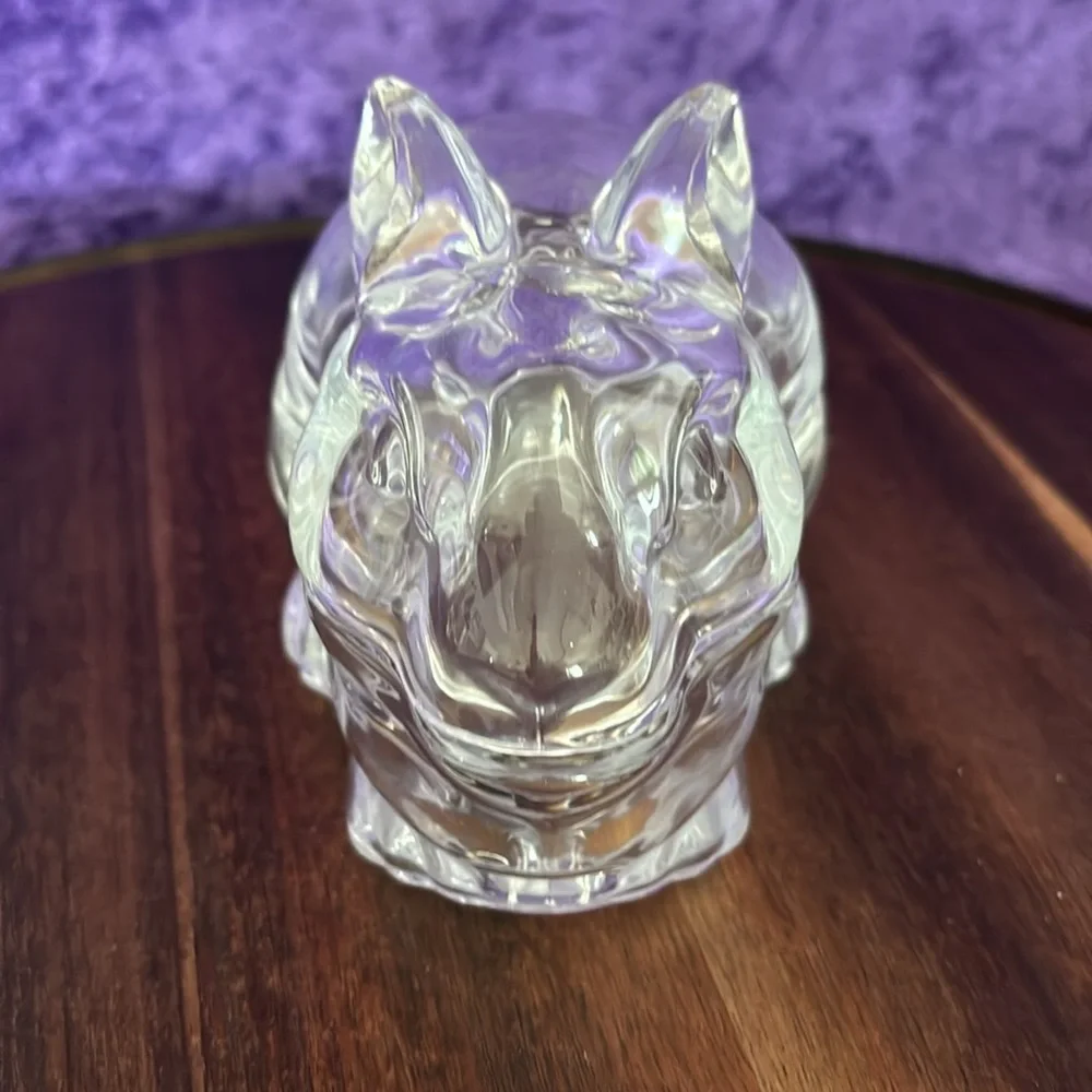 Clear Glass Bunny Dish By Crate & Barrel